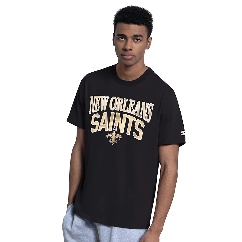 Men's Starter  Black/Gray New Orleans Saints Two-Pack Logo T-Shirt Set