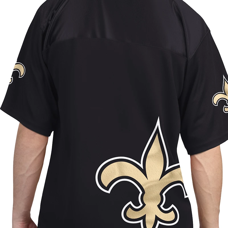 Men's Starter Black/White New Orleans Saints Short Sleeve & Long T-Shirt Combo Pack