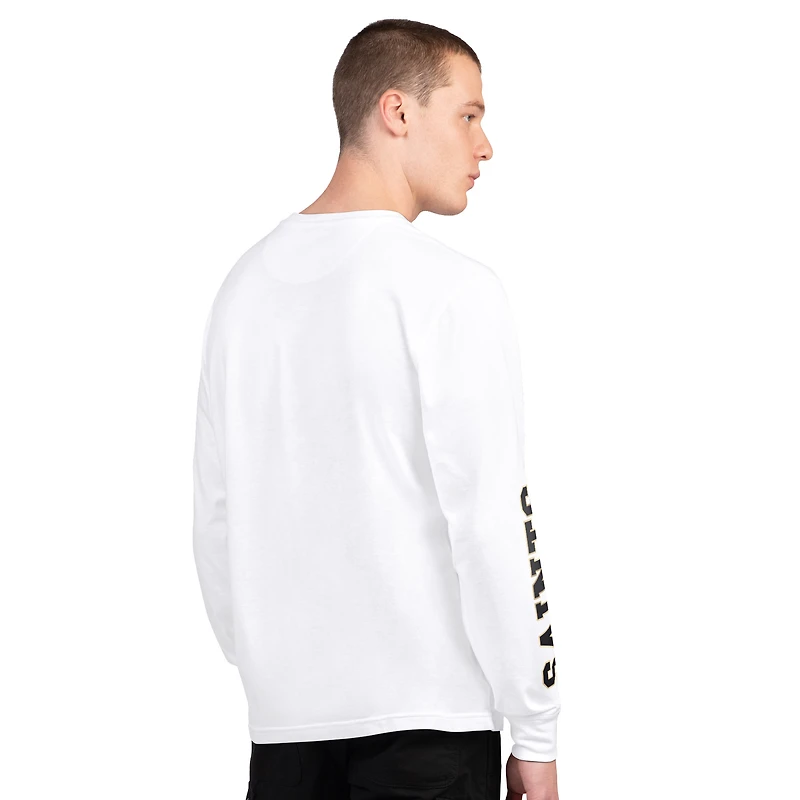 Pack de t-shirts à manches courtes et longues Starter noir blanc pour homme, New Orleans Saints