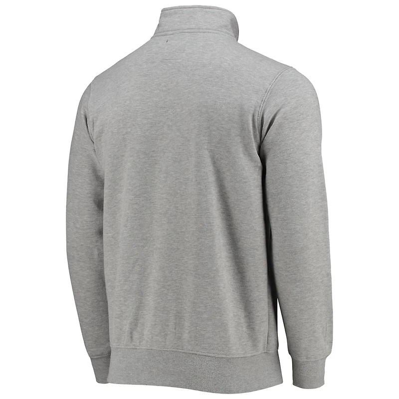 Men's Starter Gray New Orleans Saints Throwback Heisman Quarter-Zip Jacket