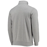 Men's Starter Gray New Orleans Saints Throwback Heisman Quarter-Zip Jacket