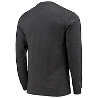 Men's Starter Heathered Charcoal New Orleans Saints Halftime Long Sleeve T-Shirt