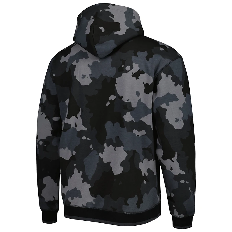 Men's The Wild Collective Black New Orleans Saints Camo Pullover Hoodie