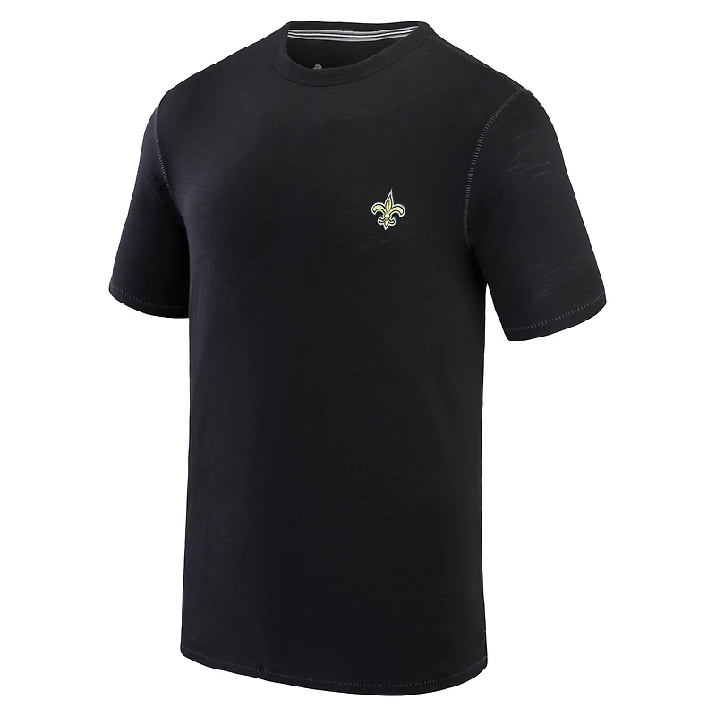 Men's Tommy Bahama Black New Orleans Saints Bali Beach T-Shirt