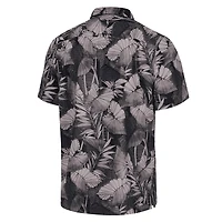 Men's Tommy Bahama Black New Orleans Saints Big & Tall Coast Nuevo Fronds IslandZone Button-Up Shirt