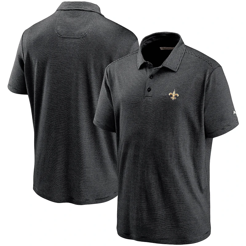 Polo Tommy Bahama noir New Orleans Saints Sport Pacific Shore pour homme