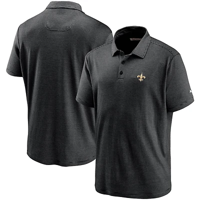 Polo Tommy Bahama noir New Orleans Saints Sport Pacific Shore pour homme
