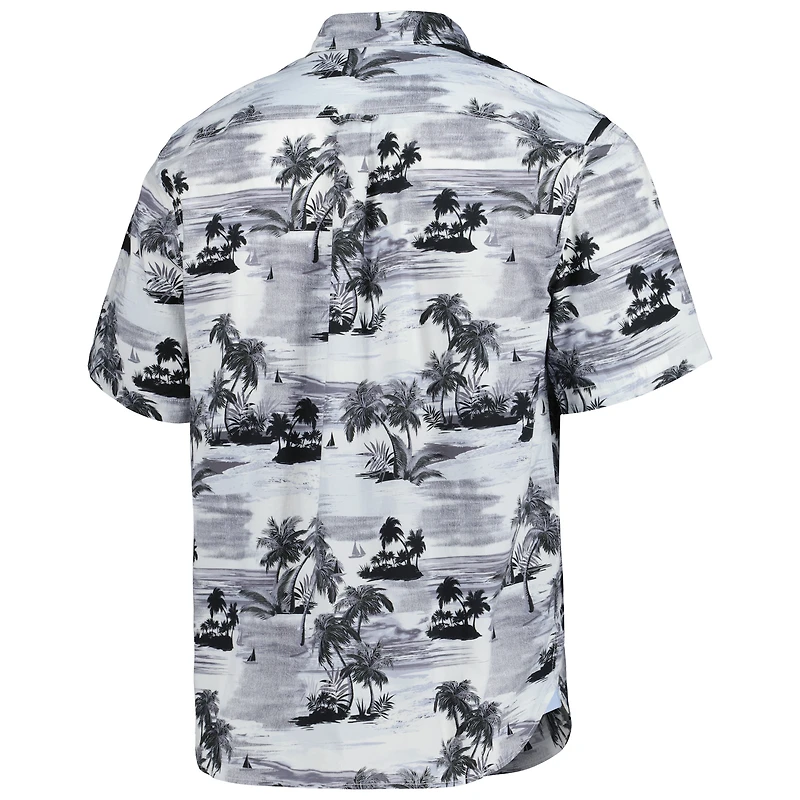 Chemise boutonnée Tommy Bahama New Orleans Saints Sport Tropical Horizons pour homme, noire