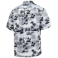 Chemise boutonnée Tommy Bahama New Orleans Saints Sport Tropical Horizons pour homme, noire