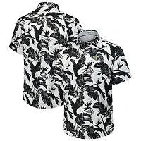 Chemise boutonnée noire Tommy Bahama New Orleans Saints Sunnyvale Blooms Camp pour homme