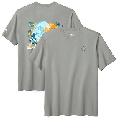 Men's Tommy Bahama  Gray New Orleans Saints Huddle & Hang Tens T-Shirt