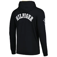 Men's Tommy Hilfiger  Black New Orleans Saints Morgan Long Sleeve Hoodie T-Shirt