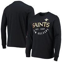 T-shirt à manches longues Tommy Hilfiger New Orleans Saints Peter noir pour homme