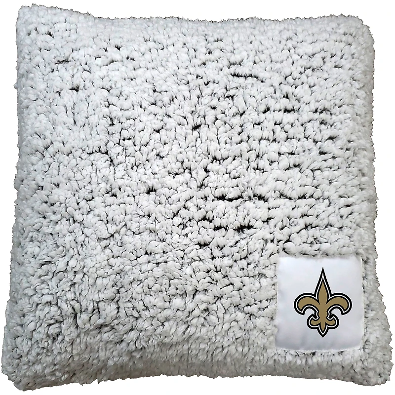 Oreiller Frosty Sherpa 16'' x 16'' Saints de la Nouvelle-Orléans
