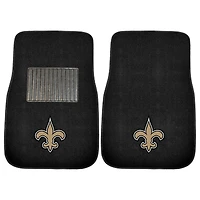 Ensemble de 2 tapis de voiture brodés New Orleans Saints