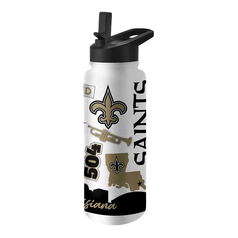 Bouteille de 34 oz Native Quencher des Saints de la Nouvelle-Orléans