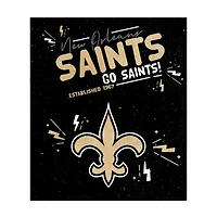 Couverture en peluche des Saints de la Nouvelle-Orléans 60" x 70"