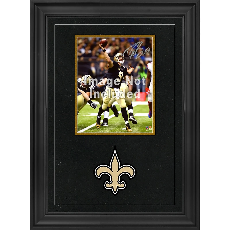 Cadre photo vertical de luxe 8'' x 10'' New Orleans Saints avec logo de l'équipe