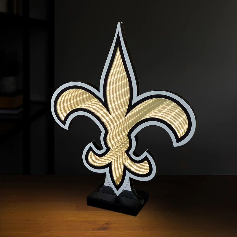 Lampe LED Infinity avec logo des Saints de la Nouvelle-Orléans