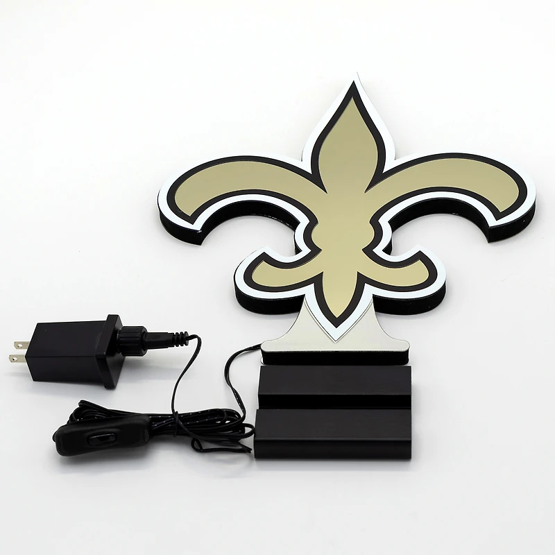 Lampe LED Infinity avec logo des Saints de la Nouvelle-Orléans