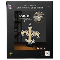 New Orleans Saints LED Infinity Logo Light