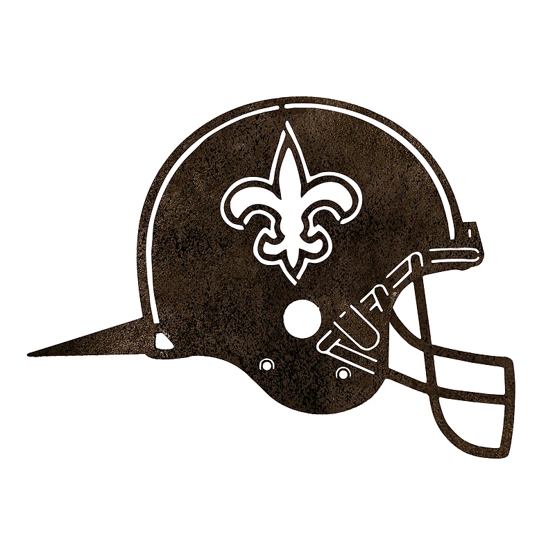 New Orleans Saints Metal Garden Art Helmet Spike