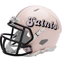 Casque miniature de vitesse de la collection rétro Riddell des Saints de la Nouvelle-Orléans
