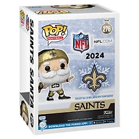 Figurine en vinyle exclusive Fanatics 2024 Funko Pop! du Père Noël des New Orleans Saints