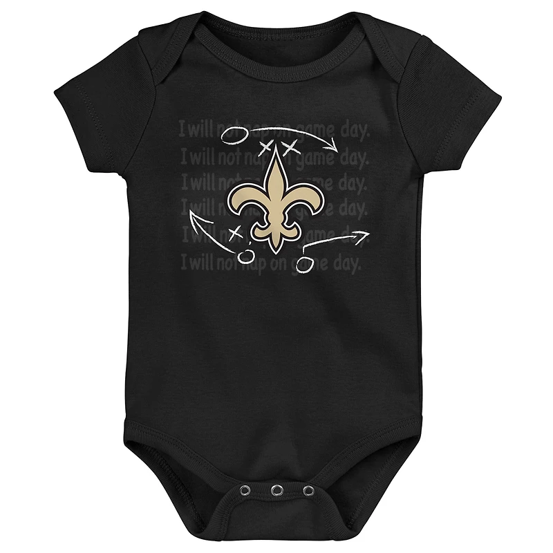 Newborn & Infant New Orleans Saints Team Starter 3-Pack Bodysuit Set