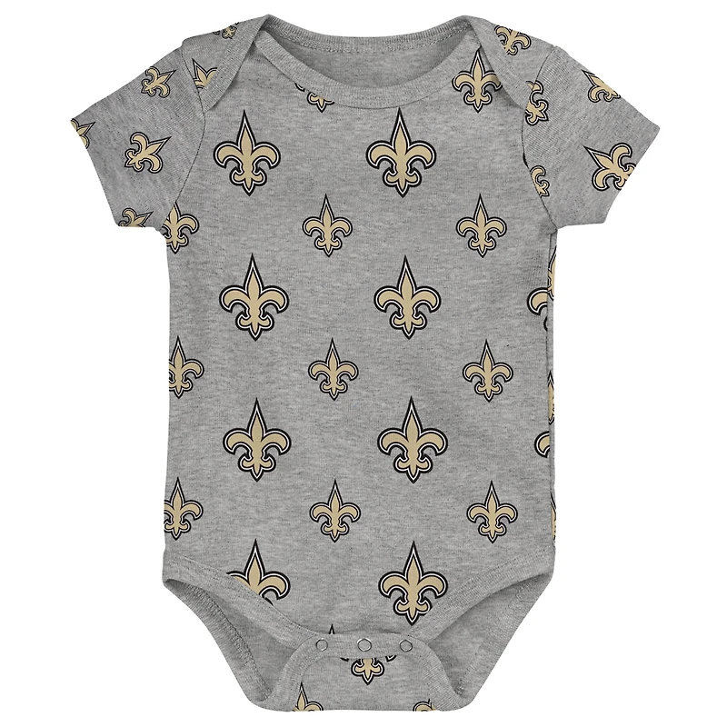 Newborn & Infant New Orleans Saints Team Starter 3-Pack Bodysuit Set