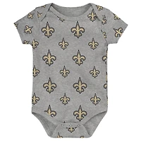 Newborn & Infant New Orleans Saints Team Starter 3-Pack Bodysuit Set