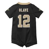 Maillot de jeu Nike Chris Olave noir des Saints la Nouvelle-Orléans pour nouveau-né et bébé