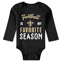 Vêtements pour nouveau-nés et nourrissons par Erin Andrews Ensemble trois pièces de body pantalon Turn Me Around des New Orleans Saints