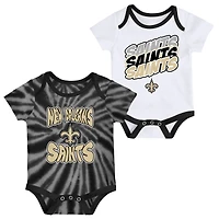 OSC SAINT WHITE BLAC SP22 NFL NOUVEAU-NÉ MONTEREY TIE DYE CREEPER SET INFGIFPCK