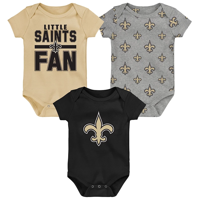 Ensemble 3 pièces pour nouveau-né Little Tike des Saints de la Nouvelle-Orléans Outerstuff