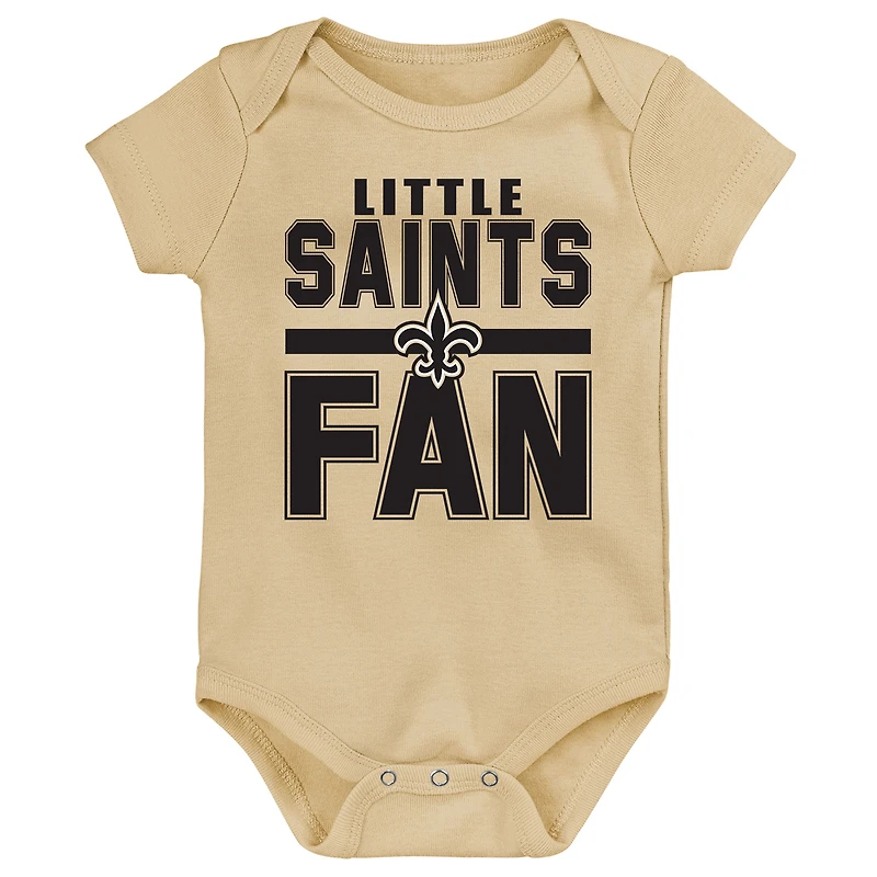 Ensemble 3 pièces pour nouveau-né Little Tike des Saints de la Nouvelle-Orléans Outerstuff