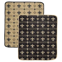 Ensemble de couvertures deux pièces Pegasus New Orleans Saints 60" x 70" Home & Away