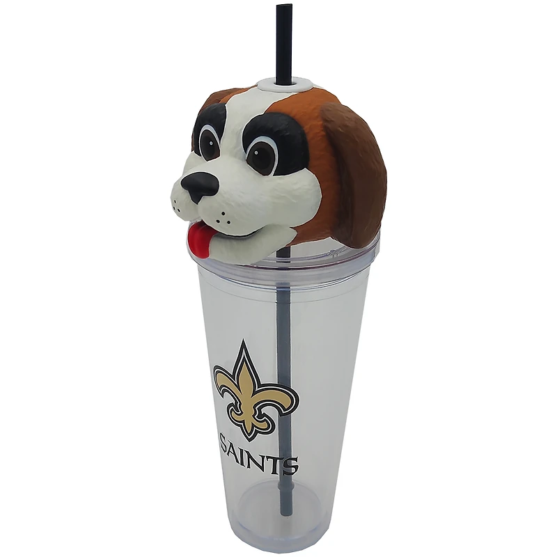 Gobelet Pegasus New Orleans Saints avec couvercle mascotte (680 ml)