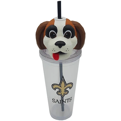 Gobelet Pegasus New Orleans Saints avec couvercle mascotte (680 ml)