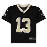 Maillot de match Nike Michael Thomas noir pour enfants d'âge préscolaire des Saints la Nouvelle-Orléans