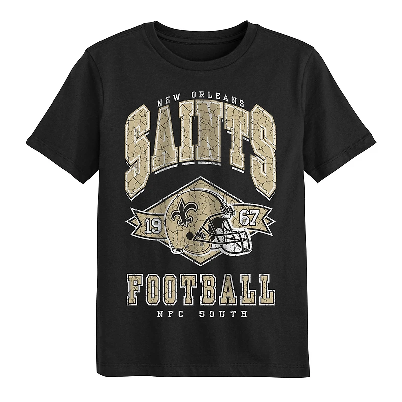 Preschool Outerstuff Black New Orleans Saints Kick Off T-Shirt