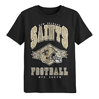 Preschool Outerstuff  Black New Orleans Saints Kick Off T-Shirt