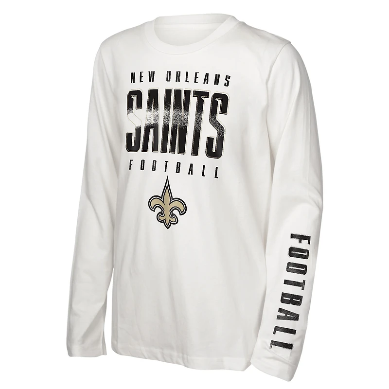 Preschool Outerstuff New Orleans Saints The Mix Combo T-Shirt Set