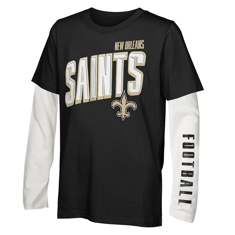 Preschool Outerstuff New Orleans Saints The Mix Combo T-Shirt Set