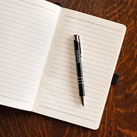 Ensemble-cadeau bloc-notes et stylo gravés au laser New Orleans Saints de Sparo