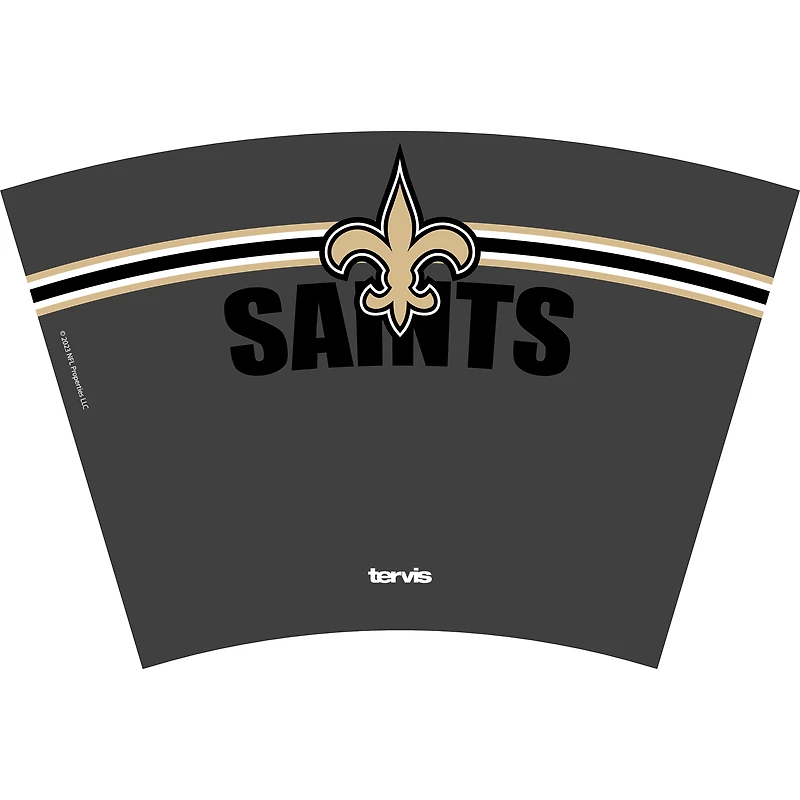 Gobelet classique Tervis New Orleans Saints de 24 oz avec couvercle à paille Go the Distance