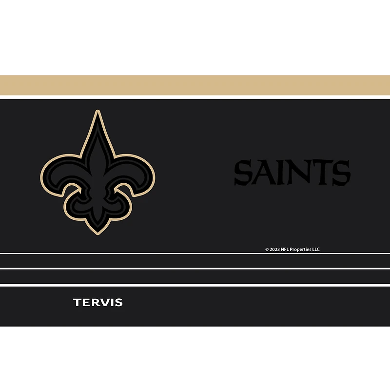 Tervis Saints de la Nouvelle-Orléans 30oz. Gobelet de jeu de nuit avec paille