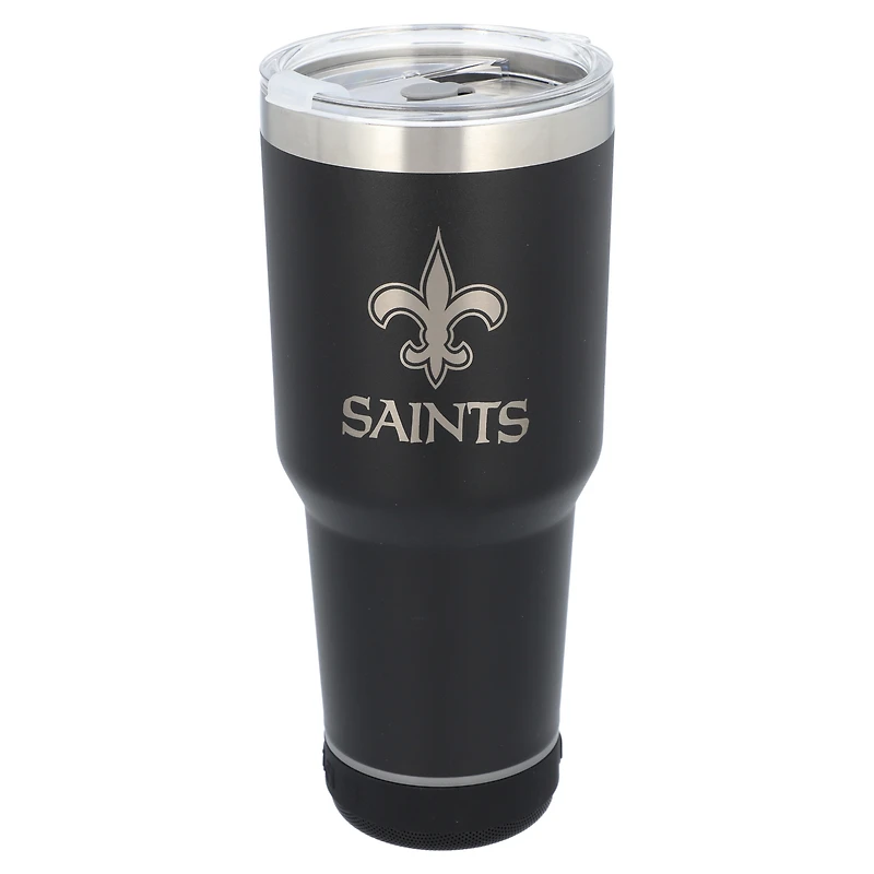The Memory Company Saints de la Nouvelle-Orléans 30oz. Gobelet Bluetooth LED en acier inoxydable