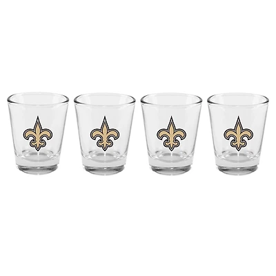 The Memory Company Saints de la Nouvelle-Orléans, paquet de 4 2oz. Ensemble de verres à shot