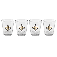 The Memory Company Saints de la Nouvelle-Orléans, paquet de 4 2oz. Ensemble de verres à shot